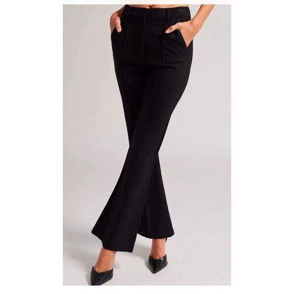 NEW Generation Love Rylee Ponte Pant Flared Leg High Waisted Black Size 0 - Picture 2 of 7